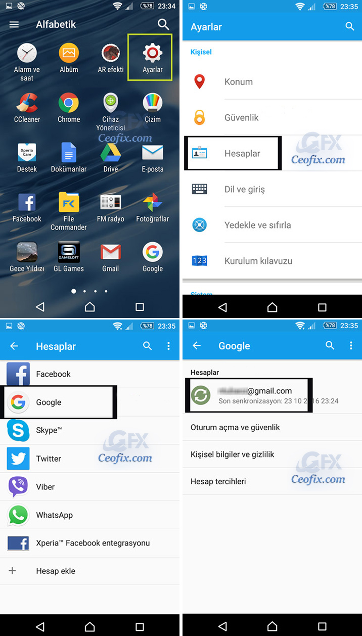 Android'de Gmail Bildirimleri Gelmiyor