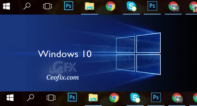 Windows 10'da Görev Çubuğu Yer Değişimi
