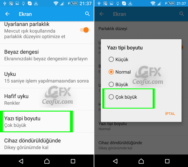 Android Cihazımızda Yazı Boyutu Nasıl Büyütülür?