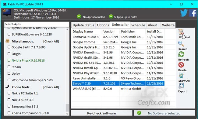 Patch my pc updater uninstal