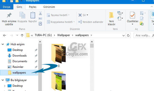 Windows Gezginine Hızlı Erişim Klasörleri Nasıl Eklenir