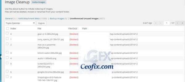 Wordpress den Fazla Resimler Nasıl Silinir