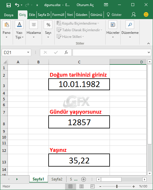 Kaç Yaşındayız Ve Kaç Gündür Yaşıyoruz