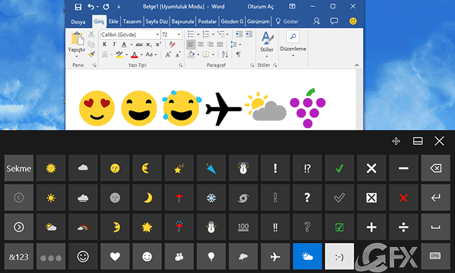 Windows 10 da Emoji Nasıl Etkinleştirilir ve Kullanılır