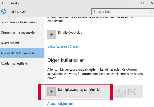 Windows 10 da İkincil Bir Kullanıcı Hesabı Nasıl Oluşturulur