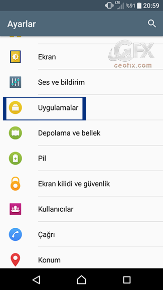 android uygulamalar