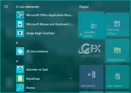 Windows 10 Metro Menüde Canlı Klasör Nasıl Oluşturulur?