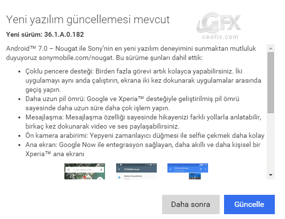 android yazılım güncellemesi 