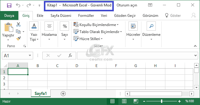 Word-Excel veya PowerPoint Nasıl Güvenli Modda Açılır