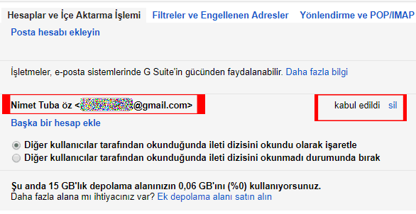 Gmail hesabına erişim izni verme!