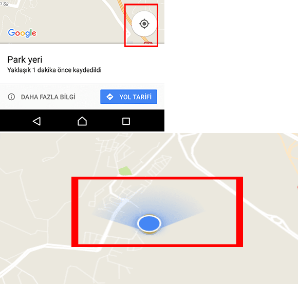 Google Haritalarda Park Yeri