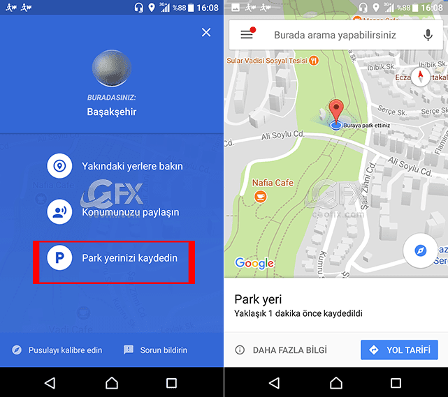 Google Haritalar İle Park Yeri Nasıl İşaretlenir