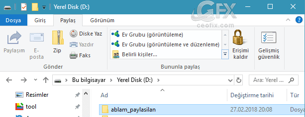 ev grubu görüntüleme ve düzenleme
