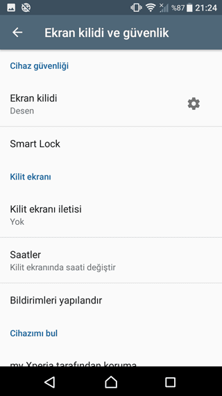 Smart lock özelliği