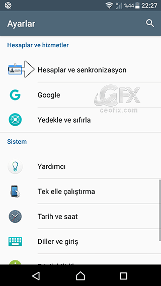 Android Telefondan Gmail hesabı Kaldırma