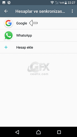 Android Telefondan Gmail hesabı Kaldırma