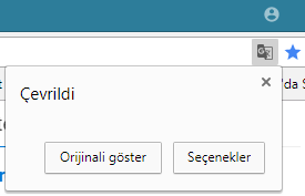 google chrome çeviri özelliği