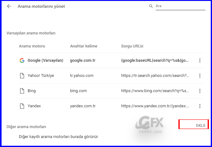 duck duck go arama motoru olarak nasıl değiştirilir