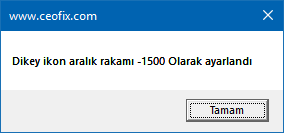 masaüstü dikey ikon aralığı- www.ceofix.com