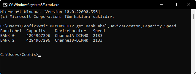 Bilgisayarın Ram'i Ne Kadar?