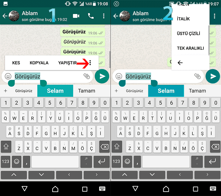 Whatsapp Yazı Stilini Değiştirmenin 2 Yolu-Programsız-