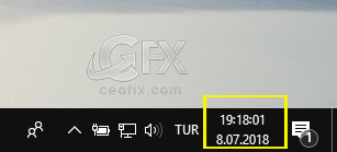 Windows'da Görev Çubuğunda Saati Saniye İle Göster