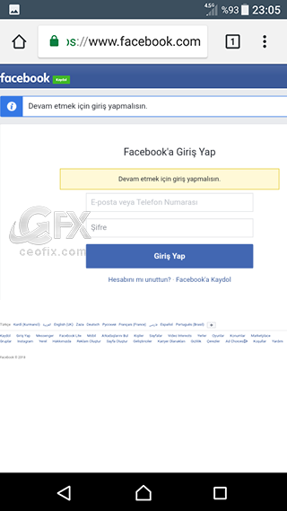 Telefonda Facebook'u Ve Diğer Uygulamaları Tarayıcıda Aç