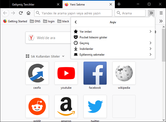 Firefox tarayıcıda öne çıkanlar nasıl kaldırılır?