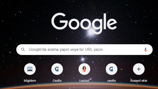 Chrome Sayfasında Arka Planı Değiştir