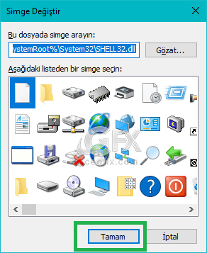 simge değiştir