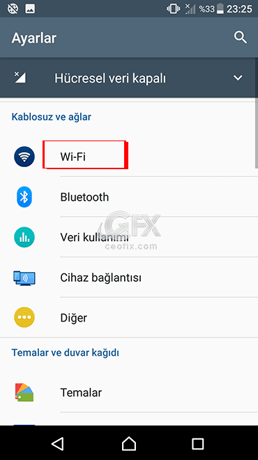 Telefonda Wi-Fi Ağı Sıfırlama -Wi-Fi Unutma
