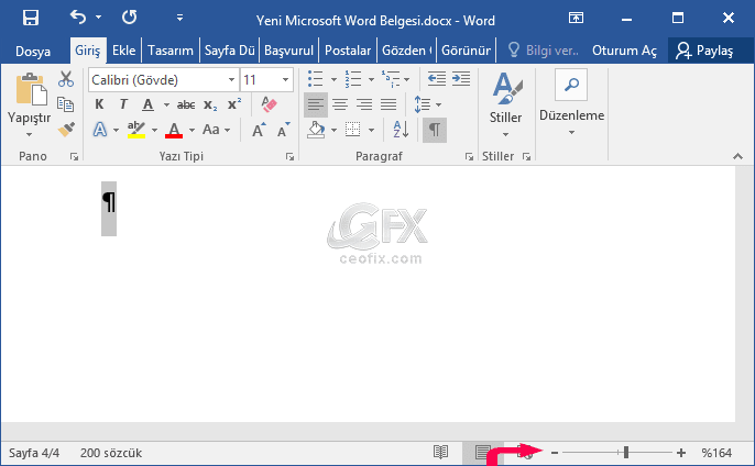 Microsoft Word Belgesinin Sonundaki Boş Sayfaları Silin