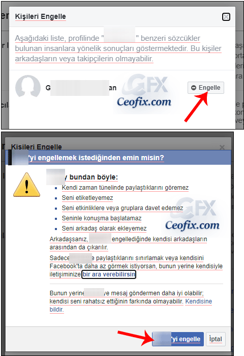 Facebook'da  Profil Engelleme Nasıl Yapılır?