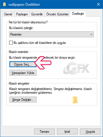 Windows 10'da Klasör Ön İzleme Resmini Değiştirme
