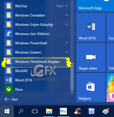 Windows 10'da Sistem Geri Yükleme