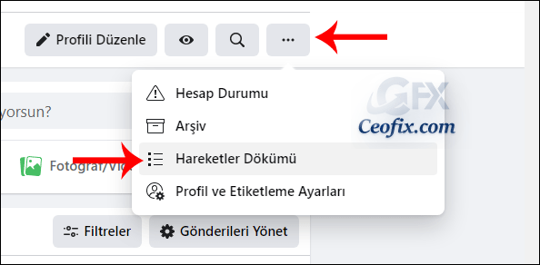 Facebook Hareketler dökümü