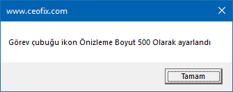 Aero peek penceresinin önizleme boyutunu değiştir 