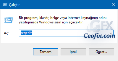 regedit