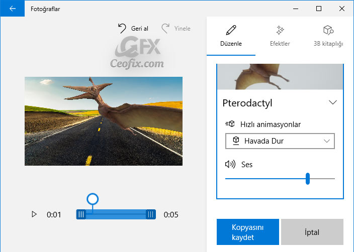 Windows 10'da Fotoğraflarınıza 3B Efektler Ekleyin