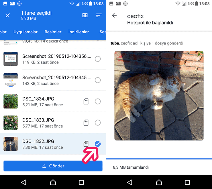 Android'de Dosyaları Paylaşmanın Yolu Files Go