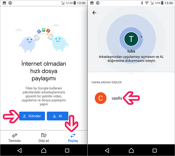 Android'de Dosyaları Paylaşmanın Yolu Files Go