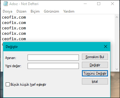 Not Defterinde Yanlış Yazıları Düzelt