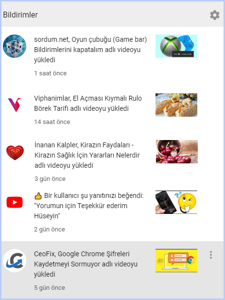 Youtube Bildirimleri Gelmiyor