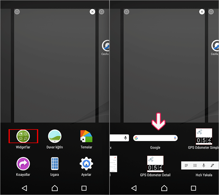 Android Telefona Google Widget Nasıl Eklenir?