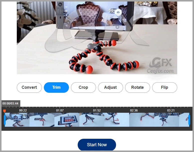 KeepVid Online Video Converter ile video kırp-kes