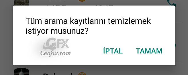 WhatsApp hesabınızdaki tüm arama kayıtlarını silme