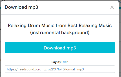 Freesound İle Mp3 Yada Mp4 Formatında Müzik İndir