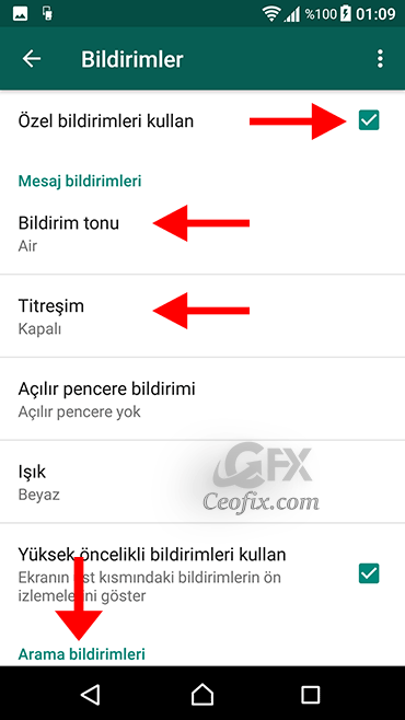 Whatsapp'da Kişiye Özel Zil Sesi Ve Bildirim Sesi Ayarla