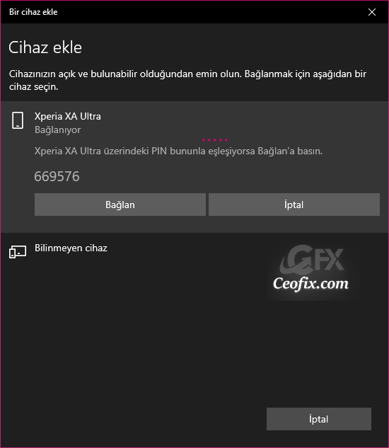 Windows 10'da Bluetooth İle Dosya Aktarımı