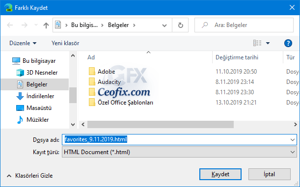 Chromium EDGE de Yer İşaretleri Dışa Nasıl Aktarılır
